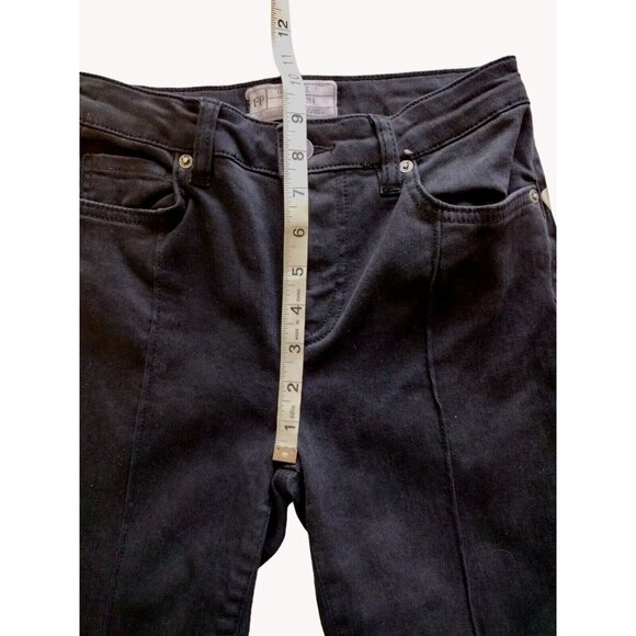 Free People Jeans 26 Black Stretch Raw Cut Ankle - Picture 7 of 15